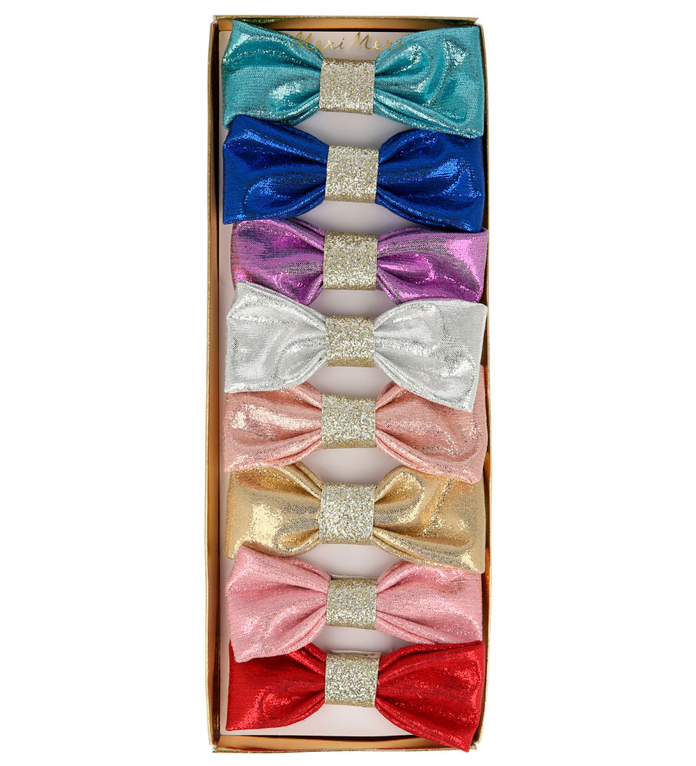Meri Meri Haarspange - 8er-Pack - 7 cm - Lurex - Meri Meri - One Size - Haarschmuck