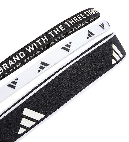 adidas Performance Hårbånd - 3-pak - Sort/Hvid adidas Performance Hårbånd - 3-pak - Sort/Hvid
