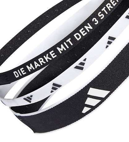 adidas Performance Hårbånd - 3-pak - Sort/Hvid adidas Performance Hårbånd - 3-pak - Sort/Hvid
