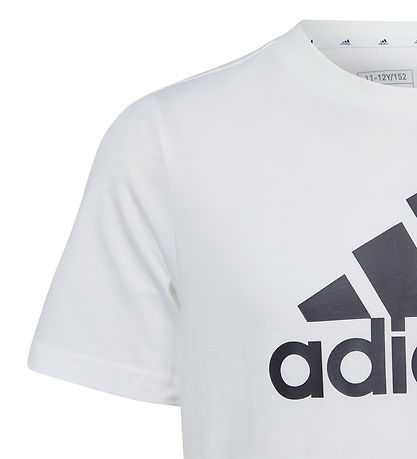adidas Performance T-shirt - U BL TEE - Hvid/Sort adidas Performance T-shirt - U BL TEE - Hvid/Sort