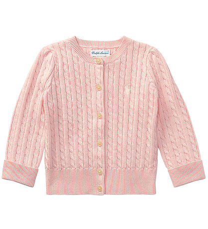 Polo Ralph Lauren Cardigan - Strik - Core Replen - Rosa Polo Ralph Lauren Cardigan - Strik - Core Replen - Rosa