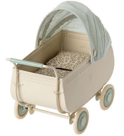 Maileg Barnevogn - Mikro - Blå Maileg Barnevogn - Mikro - Blå