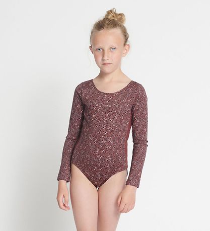 Rethinkit Gymnastikdragt - Frida - Rose Brown Flowers Rethinkit Gymnastikdragt - Frida - Rose Brown Flowers