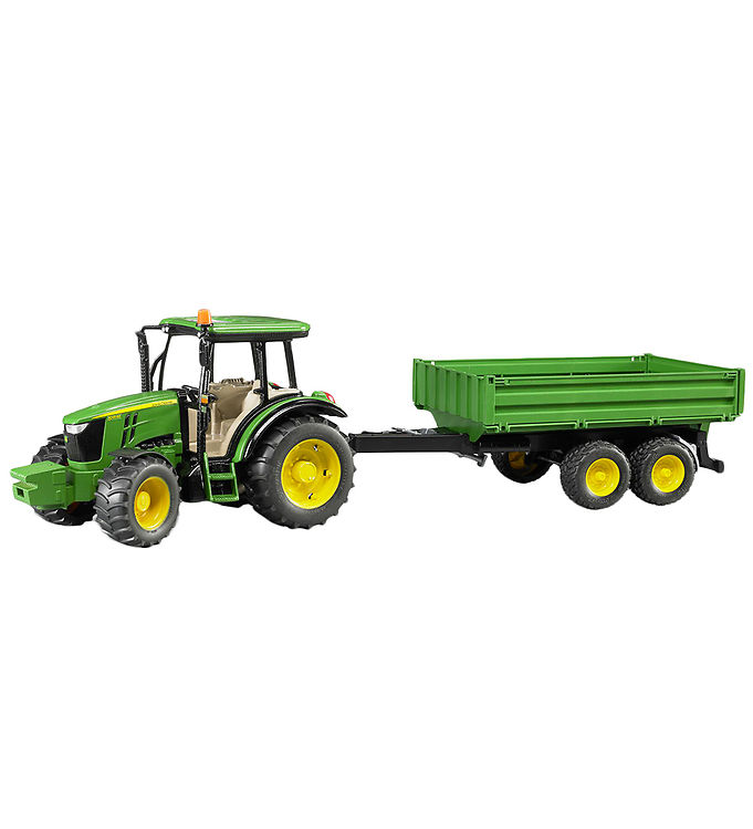 Bruder Arbejdsmaskine - John Deere 5115M m. Trailer - 02108