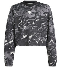 adidas Performance Bluse - Sort/Grå adidas Performance Bluse - Sort/Grå
