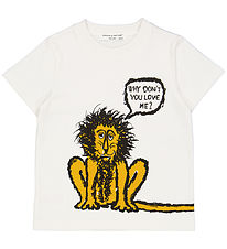 Green Cotton x WWF T-shirt  - Balsam Cream m. Løve Green Cotton x WWF T-shirt  - Balsam Cream m. Løve