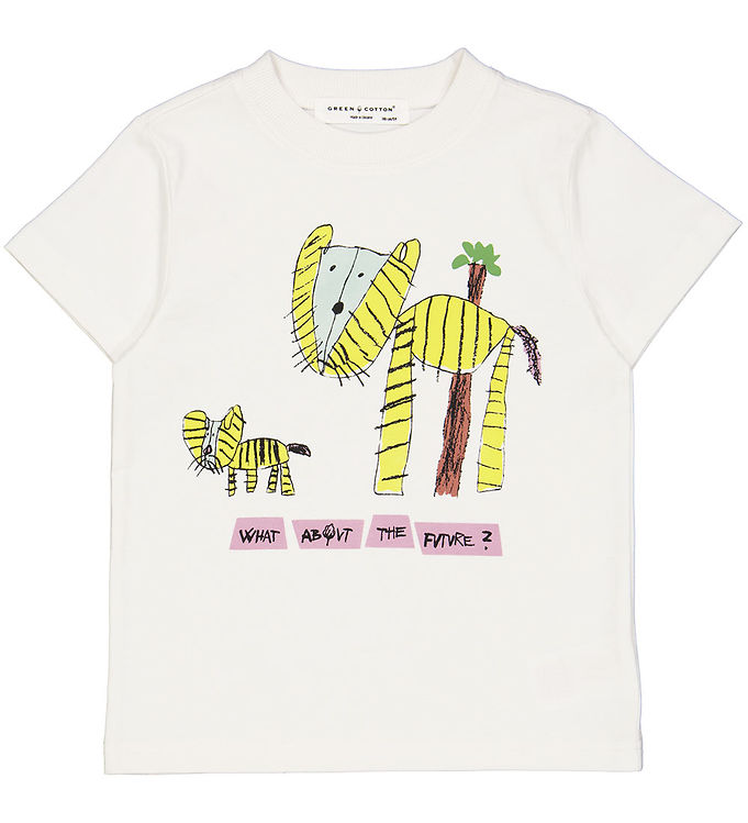 Green Cotton X Wwf T-shirt Balsam Cream M Tiger