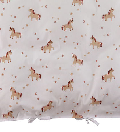 Nørgaard Madsens Sengetøj - Baby - Hvid m. Enhjørninger Nørgaard Madsens Sengetøj - Baby - Hvid m. Enhjørninger