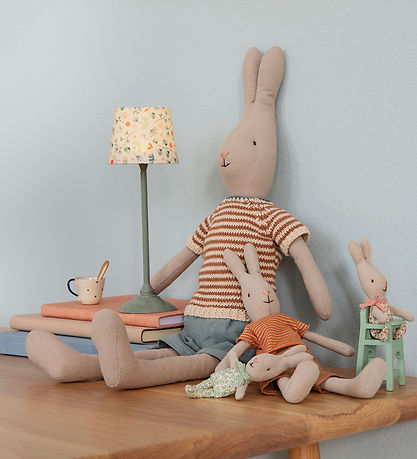 Maileg Bamse - Kanin - Str. 3 - 49 cm - Klassisk - Strik Bluse & Maileg Bamse - Kanin - Str. 3 - 49 cm - Klassisk - Strik Bluse &