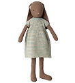 Maileg Bamse - Kanin - Str. 4 -  52 cm - Brun - Strikkjole Maileg Bamse - Kanin - Str. 4 -  52 cm - Brun - Strikkjole