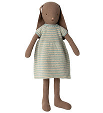 Maileg Bamse - Kanin - Str. 4 -  52 cm - Brun - Strikkjole Maileg Bamse - Kanin - Str. 4 -  52 cm - Brun - Strikkjole