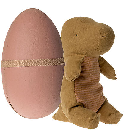 Maileg Bamse - Gantosaurus i Æg - Medium - 37 cm - Dark Ocher