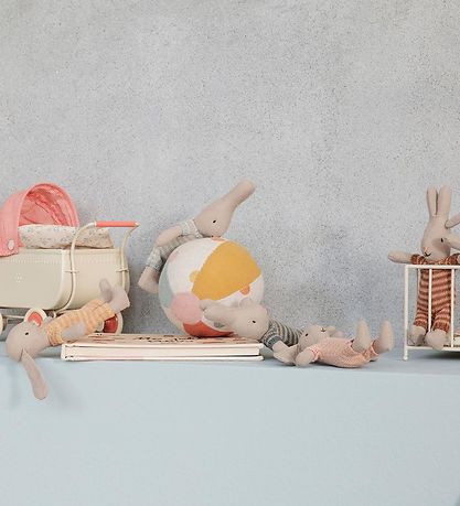 Maileg Kanin - Mikro - Blå/Grå Striber