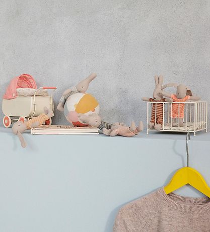 Maileg Kanin - Mikro - Brun/Rosa Striber