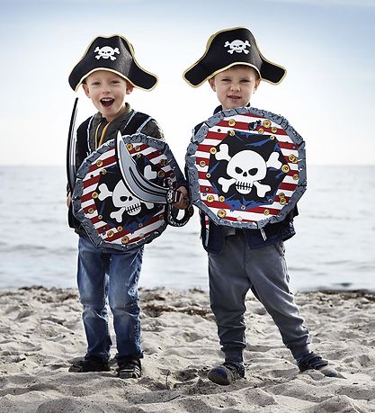 Liontouch Udklædning - Pirat-skjold - Rød/Hvid Liontouch Udklædning - Pirat-skjold - Rød/Hvid