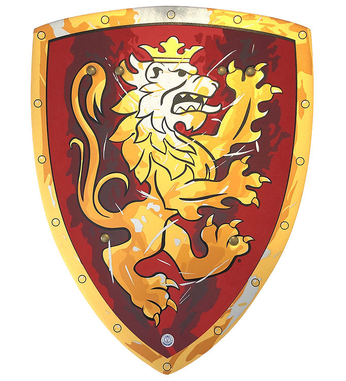 Liontouch Udklædning - Noble Knight-Skjold - Rød
