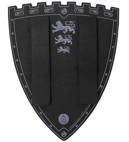 Liontouch Costume - Knight-Shield - Triple Lion - Blue/Yellow