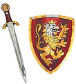 Liontouch Udklædning - Noble Knight-sæt - Sværd & Skjold - Rød Liontouch Udklædning - Noble Knight-sæt - Sværd & Skjold - Rød