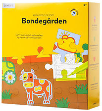 Crateit Puslespil - Træ - Bondegården - 36 brikker - Lydhistorie Crateit Puslespil - Træ - Bondegården - 36 brikker - Lydhistorie