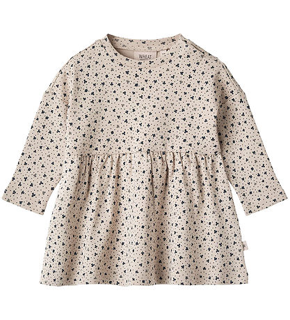 Wheat Kjole - Emmy - Soft Beige Clover Wheat Kjole - Emmy - Soft Beige Clover