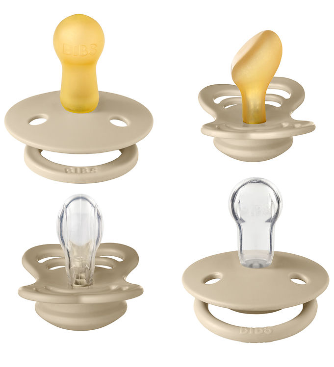 BIBS Try-It Collection - 4 Forskellige Sutter - Str. 1 - Vanilla