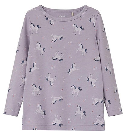 Name It Nattøj - Noos - NmfNightset Unicorn - Lavender Aura m. E