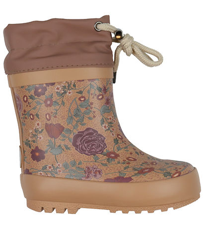 Wheat Termostøvler - Print - Rose Down Flowers Wheat Termostøvler - Print - Rose Down Flowers