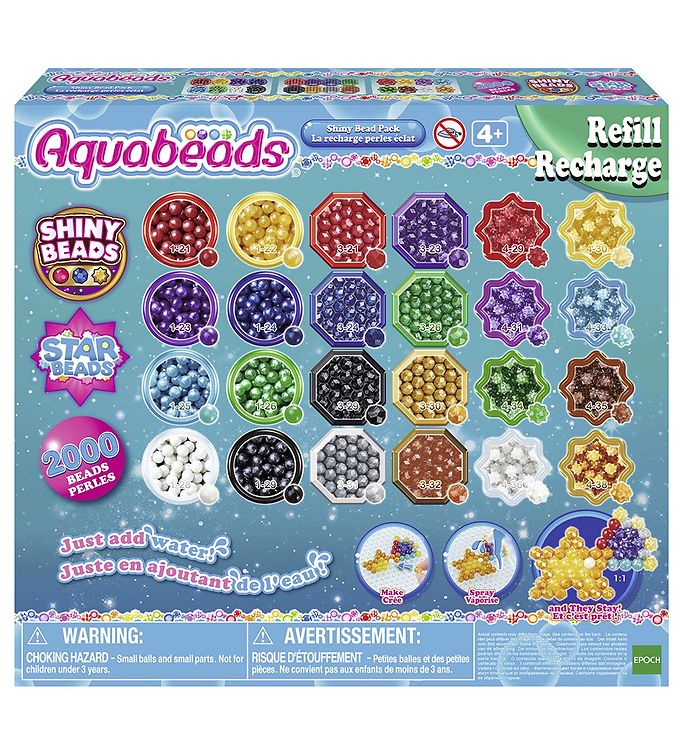 Aquabeads Perler - 2000+ Stk. - Shiny Bead Pack
