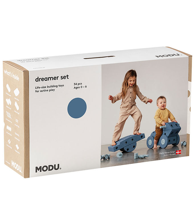 MODU Dreamer Byggesæt 34 Dele - Deep Blue/Sky Blue