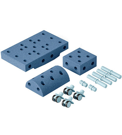 MODU Curiosity Sæt - 14 Dele - 50x30x20 cm - Deep Blue/Sky Blue