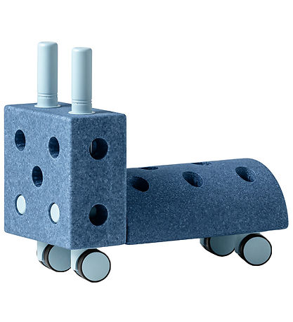 MODU Gåvogn - Tiny Ride - 10 Dele - 40x20x36 cm - Deep Blue/Sky 