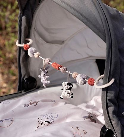 Sebra Barnevognskæde - Hæklet - Teeny Toes