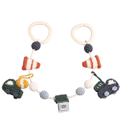 Sebra Barnevognskæde - Hæklet - Busy Builders Sebra Barnevognskæde - Hæklet - Busy Builders