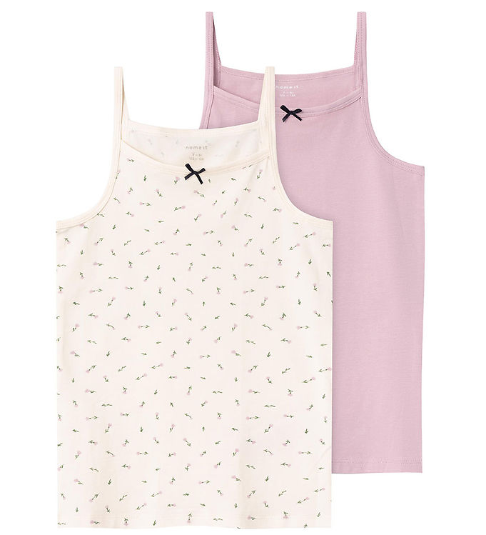 Name It Undertrøje - Noos - NkfStrap Top - 2-pak - Buttercream