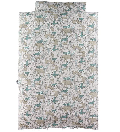 Nørgaard Madsens Sengetøj - Junior - Hvid m. Næsehorn Nørgaard Madsens Sengetøj - Junior - Hvid m. Næsehorn