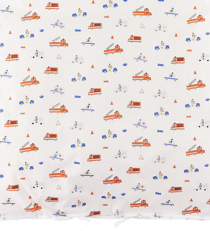 Nørgaard Madsens Sengetøj - Junior - Hvid m. Brandbiler