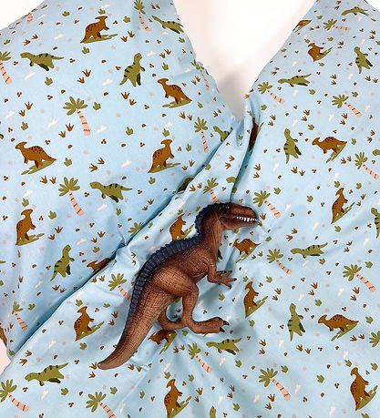 Nørgaard Madsens Sengetøj - Baby - Turkis m. Dino