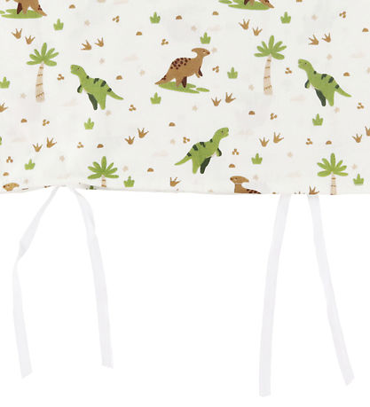 Nørgaard Madsens Bedding - Baby - White w. Dino Nørgaard Madsens Bedding - Baby - White w. Dino