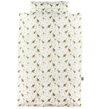 Nørgaard Madsens Bedding - Baby - White w. Dino Nørgaard Madsens Bedding - Baby - White w. Dino