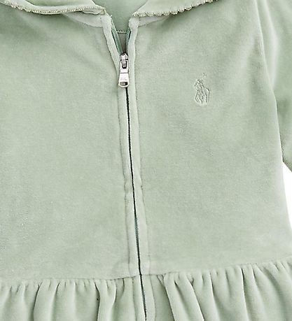 Polo Ralph Lauren Cardigan/Velourbukser - Støvet Grøn