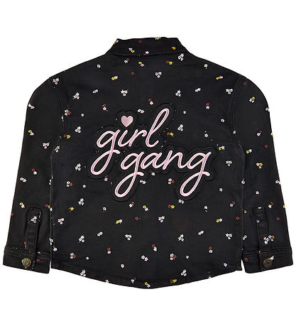 The New Overshirt - Denim - TnHellen - Phantom m. Blomster The New Overshirt - Denim - TnHellen - Phantom m. Blomster