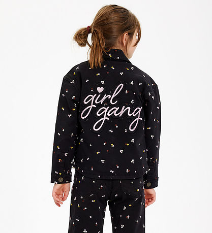 The New Overshirt - Denim - TnHellen - Phantom m. Blomster The New Overshirt - Denim - TnHellen - Phantom m. Blomster