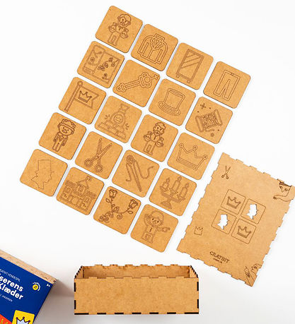 Crateit Vendespil - Træ - Kejserens Nye Klæder - 40 Brikker - Ly Crateit Vendespil - Træ - Kejserens Nye Klæder - 40 Brikker - Ly
