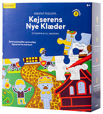 Crateit Puslespil - Træ - Kejserens Nye Klæder - 36 Brikker - Ly Crateit Puslespil - Træ - Kejserens Nye Klæder - 36 Brikker - Ly