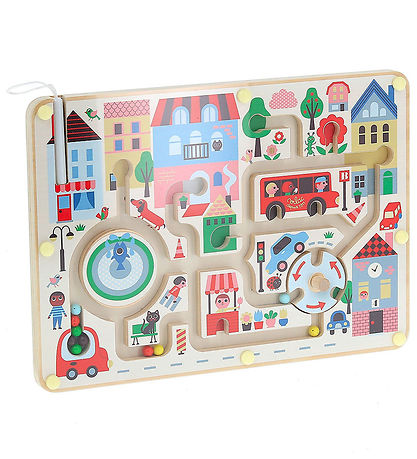 Vilac Magnetisk Labyrint - Træ - Lille By Vilac Magnetisk Labyrint - Træ - Lille By