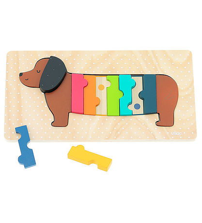 Vilac Puslespil - Træ - 11 Brikker - Hund Vilac Puslespil - Træ - 11 Brikker - Hund