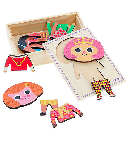 Vilac Puslespil - Træ - 6x3 Brikker - Jade