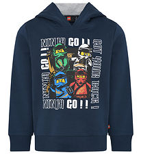 LEGO® Ninjago Hættetrøje - LWStorm - Dark Navy