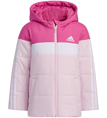 adidas Performance Puffer Jacket - LK Pad JKT - Pink/White
