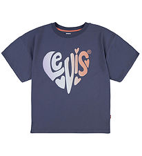 Levis Kids T-Shirt -  Oversized - Crown Blue m. Hjerte Levis Kids T-Shirt -  Oversized - Crown Blue m. Hjerte
